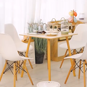 Dining Table Solid Wood Square Table Nordic Table Modern Minimalist Multifunctional Small Square Table Space Saver Dining Table Outdoor Small Table