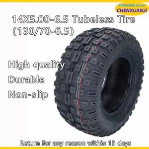 14x5.0-6.5 Tubeless Tyres Electric Scooter Tires 14 Inch Vacuum Tires 130/70-6.5 High Quality Non-slip Off-road Tire Rain Tyre