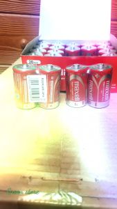 Combo 4 viên pin đại Maxell đỏ size D 1.5V R20P Nhập Khẩu Indonesia
