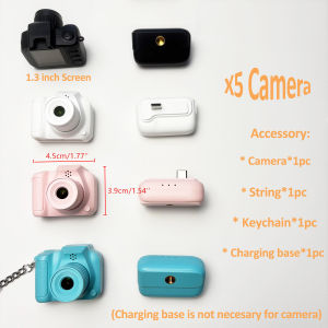 BORME X5 Mini Camera Keychain Retro Camera HD 1080P 1.3 inch Portable USB Video Recorder For birthday Vintage Camera Recorder