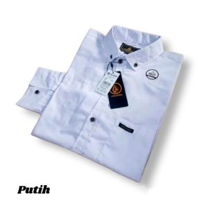 Kemeja Polos Pria Dewasa Lengan Panjang Slimfit