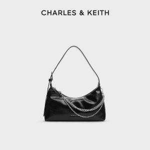Charles & Keith | Soft Pleated Zip Shoulder Bag