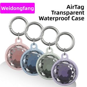 WEIDONGFANG | Transparent Full Coverage Waterproof & Shockproof Protection Case for Apple AirTag & Pet Tracking