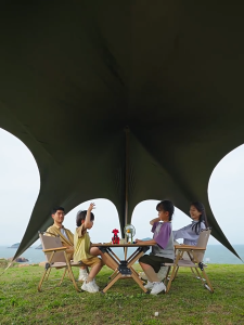 Mountainhiker Cat Ear Canopy Tent 28sqm - Fits 15-20 People! Quick 2-Step Setup Heavy Duty Waterproof & Sunshade for Beach/Picnic