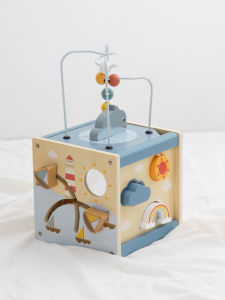 Childrens Multifunctional Bead Early Education Treasure Box Brain Training Game Girls Intelligent Development Toys for 1-3 Years Old Boys And Girls