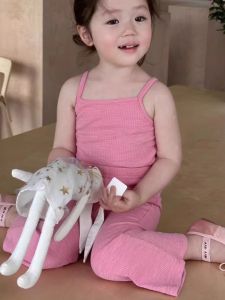Girls Ice Silk Thin Suit Set