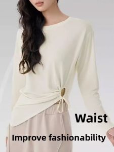 Womens Long Sleeve Yoga Fitness Sportswear Quick Dry Running Cover up Pilates Training Top Breathable Ultra Light Polyester