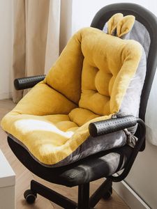 Đệm Ghế Văn Phòng Dày Bằng Vải Nỉ Đệm Lưng Ghế Đệm Ghế Đệm Mông Đệm Ghế Đơn Giản Hiện Đại Đệm Ghế Sofa Đệm Ghế