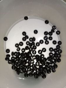 Mote hitam berat model ring 8mm