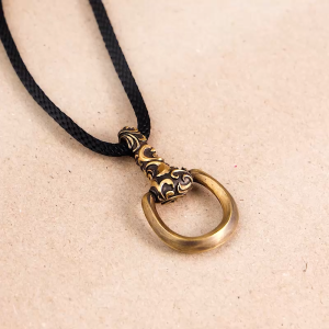 Chow Sang Sang 周生生 999.9 24K Pure Gold Horseshoe Necklace for Women & Men 75cm 96270Z Price-by-Weight 9.35g Gold