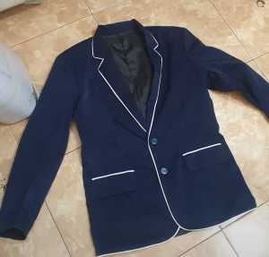 Jas Sekolah Navy Lis Putuh/ Jas Osis Smp Smp Mahasiswa/ Jas Almamater/ Jas Sebrbaguna