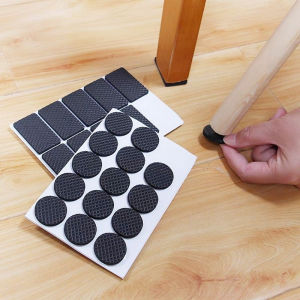 SET 12 Miếng Dán Chân Bàn Ghế Chân Kệ Chống Trượt Chống Trầy Xước Nền Nhà  Giảm Tiếng Ồn Tiện Lợi 4x4cm - Bịt Góc Bọc Lót Chân Bàn Bằng Mút Xốp