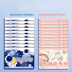Thickened Reading Record Card Childrens Book Note Reward Book Extra Curricular Good Book Punch Record Book Kindergarten Growth Wish Savings Card