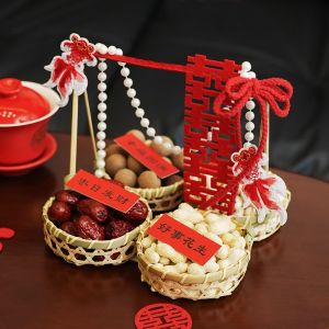 XIHUDIE | Wedding Bamboo Basket For Room Decoration