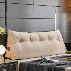 หมอนรองคอกลมหัวเตียงสไตล์ญี่ปุ่น หมอนรองคอกลมแบบสามเหลี่ยม หมอนรองคอกลางคืน หุ้มผ้าอ่อน หมอนรองคอกลมสำหรับนอนหุ้มผ้าอ่อน