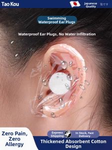 TAOKOU | Waterproof Ear Plugs for Swimming and Aqua Activities