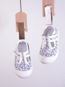 New Summer Floral Childrens Shoes Soft-Sole Canvas Shoes for Girls Casual Hook-and-Loop Shoes for Toddlers & Little Kids