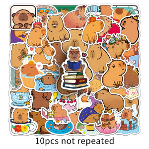 50PCS Cartoon Cute Capybara Graffiti Waterproof Sticker Kid Toy Gift PVC Sticker