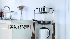 HIGHTUNE Pot Racks Pan Organizer Cookware Organizer 304 Snless Steel Kitchen Storage Rack