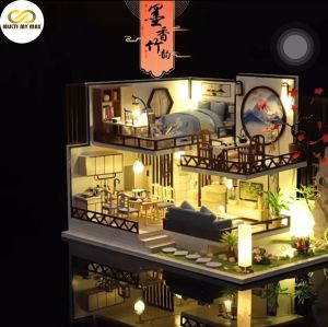 3D DIY Puzzle Cottage Miniature House Jigsaw Premium Quality Adult Kids Valentine Birthday Christmas Gift Present 立体拼图