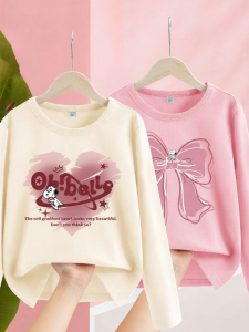 Snoopy | Áo Thun Dài Tay Bé Gái Cotton Màu Hồng