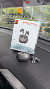 MOXOM Original Strong Bass Wireless Earbuds Bluetooth 6.0 Stereo TWS Earphone 13mm Driver Gaming Low Latency 6H Playtime