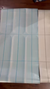 WALLPAPER DINDING MOTIF KOTAK PERSEGI OVAL 10M X 45CM