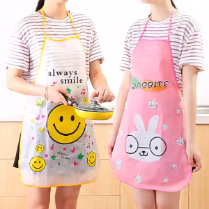 ผ้ากันเปื้อน ลายการ์ตูน ลายสัตว์ น่ารัก ผ้ากันเปื้อนทำอาหาร เช็ดล้าง และสามารถทำความสะอาดได้ง่าย