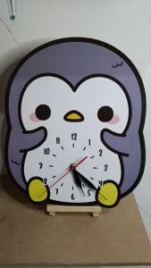 Jam Dinding Unik Karakter Pinguin Lucu Hiasan Dekorasi Pajangan Dinding