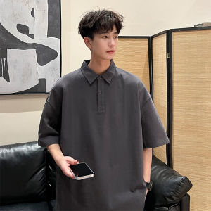 Áo Thun Polo Tay Ngắn Màu Đen Nguyên Chất Cho Nam Mùa Hè Áo Thun Tay Lửng Thời Trang Chất Lượng Cao Thoáng Khí Thoải Mái Thường Ngày