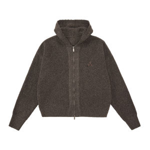FPA | Áo Khoác Len Hoodie Phong Cách Retro Màu Khối