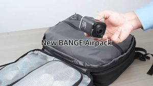 Bange Mens Large Capacity Business Travel Vacuum Storage Backpack Weightable Computer Bag Expandable Shoulder Bag Casual Travel Business Trip Bag