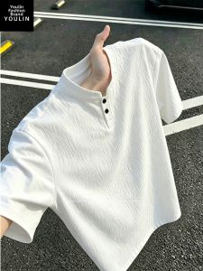 YOULIN | Textured Cleanfit Polo Shirt