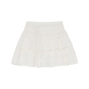 Lace Trim A-line Skirt