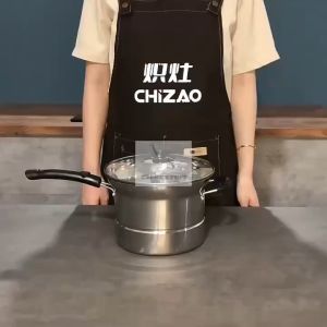 3IN1 Multifunctional Stainless Steel Cooking Pot Pan Multipurpose Steam Boil Cook Safe High Material  Large Capacity Steamer Strainer Handle Soup Basket Cookware Set with Lid Saucepan Durable Convenient Design Periuk Keluli Tahan Karat不锈钢多功能锅