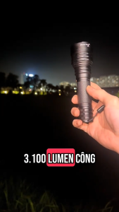 Đèn pin siêu sáng Mantaray C8+ M45 3100 lumen đèn bin cầm tay công suất cao vỏ hợp kim nhôm led XHP50.3 HI với pin 21700