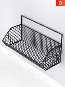 No-Drill Bathroom Shelf Toilet Storage Rack Iron Material Wall Mounted Shower Room Organizer Lin Jia Xiaosi Brand QB-2023-7-27