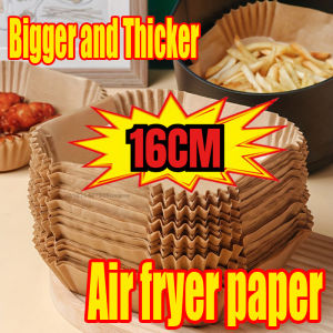 50/100pcs Air Fryer Baking Paper Non-Stick Airfryer Baking Papers Round Air-Fryer Paper Liners Paper Kitchen Accessories