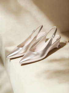 Josiny | Pointed Toe Open Heel Pumps Womens Autumn New Style Elegant Shoes