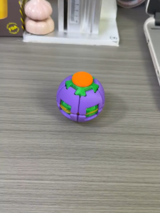 3D Printed Stress Relief Gyro Compression Spinning Ball Movable Fidget Spinner Decompression Ball