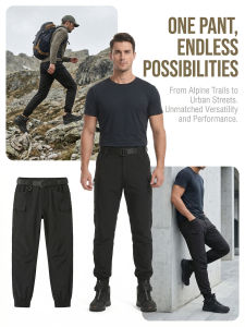 Esdy Mens Quick-Dry Cargo Pants Summer Thin Quick-Dry Breathable Jogger Pants Multi-Pocket Cargo Pants Casual Daily Commuting Outdoor Sports