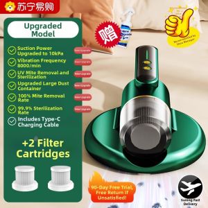 Wireless High-Absorption Cat Hair Removal Dustmop UV Sterilizer Handheld Portable Home Bed Vacuum Cleaner Mite Eliminator