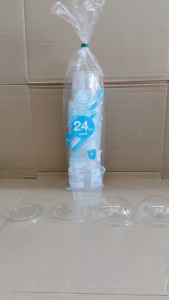 แก้วโอ่ง 24 ออนซ์ เรียบใส ยี่ห้อSB ปาก 116 mm. (ยกลัง) 1000 ใบ