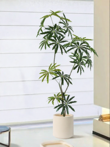 Living Room Decorative Fake Fishtail Palm Large Potted Artificial Plant