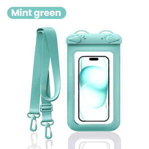 Túi Đựng Điện Thoại Trong Suốt Chống Nước PVC 7.5 Inch Màn Hình Cảm Ứng Có Khóa Kín Dùng Cho Bơi Lội Lặn Tắm Suối Nước Nóng Chèo Thuyền