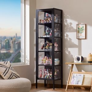 Display Cabinet Storage Toy Dolls Collectible Figures Showcase Rack for Gaming Room Accessories Kitchen Cooking Tools