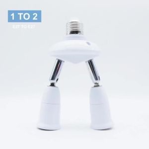 JOYINLED Universal E27 To E27 Lengthened Lamp Holder 180 Degree Rotation Tube LED Light Bulb Extension Lamp Holder Head Socket