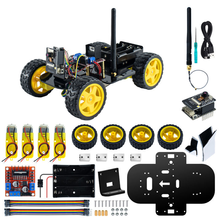 Lafvin robot starter kit for arduino project with esp32 camera and code