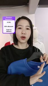 SW004 Sweatshirt Women Oversized Plus Size Women Lengan Panjang Muslimah Baju Perempuan Crop Top Korean Style