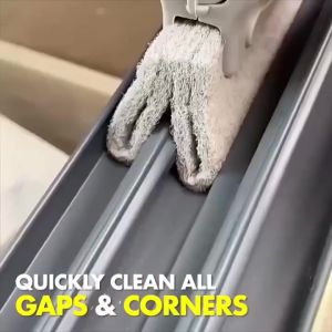 Window Groove Cleaning Brush Pad Gap Slot Track Dust Removal Cloth Tool Magnetic Sliding Door Magic Brush Sponge No Dead Angle All Angle Span Berus Pengelap Tingkap 窗户沟槽清洁工具灰尘刷